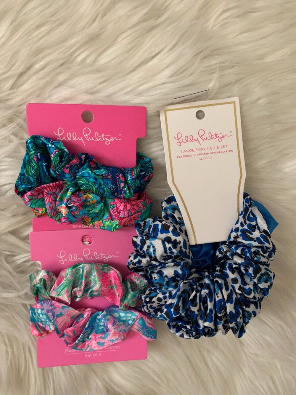 LILLY PULITZER Assorted Hair Scrunchies Set (6 PIECES)